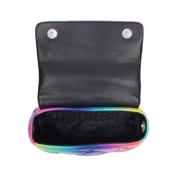Kurt Geiger Medium Kensington Soft Bag NWT Rainbow Ombre Leather Convertible - Picture 6 of 9